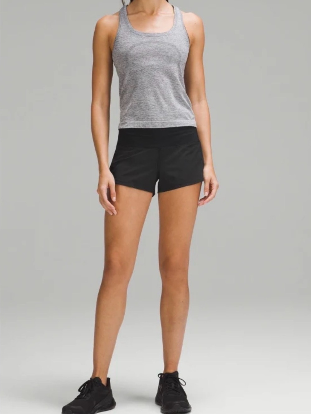 Lululemon athletica Women's Black Speed Up High-Rise Lined Shorts